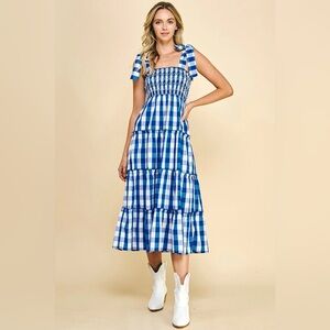 Buffalo Plaid Midi Dress